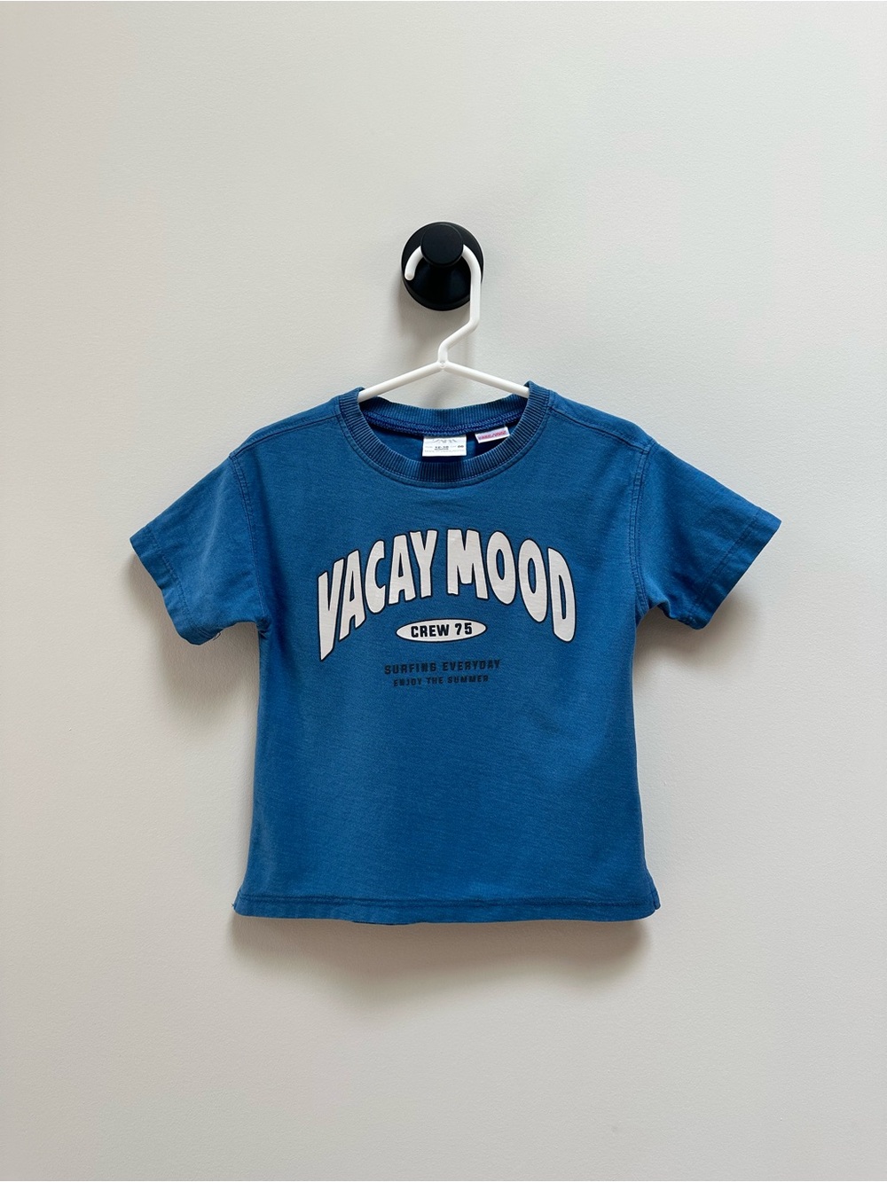 Zara Blue 'Vacay Mood' Graphic Tee for baby / toddler, 12-18 months
